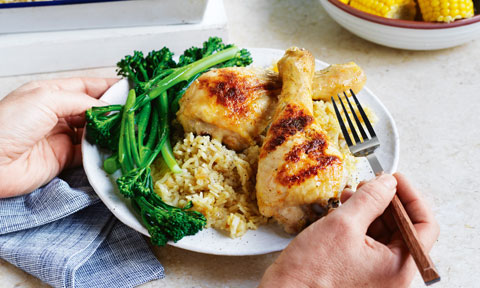 Jen Hanlon's French onion chicken and rice bake