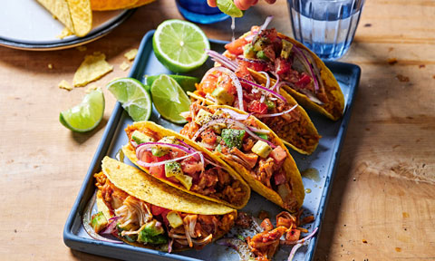 Brent Draper's jackfruit tacos