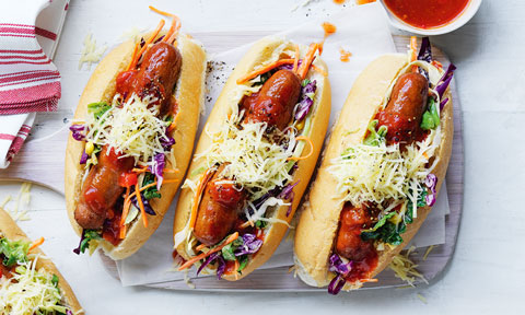 Mexican-style hotdogs