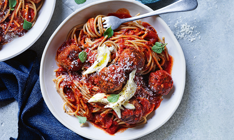 Slow cooker spaghetti and meatballs