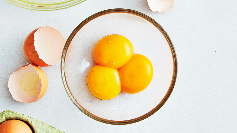 Three egg yolks