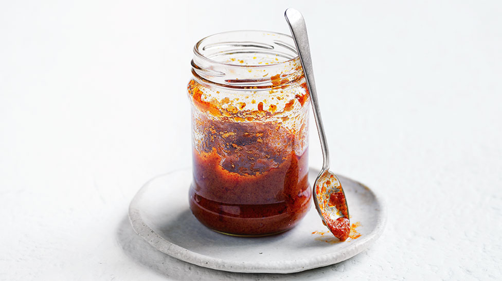 Curry paste in a jar