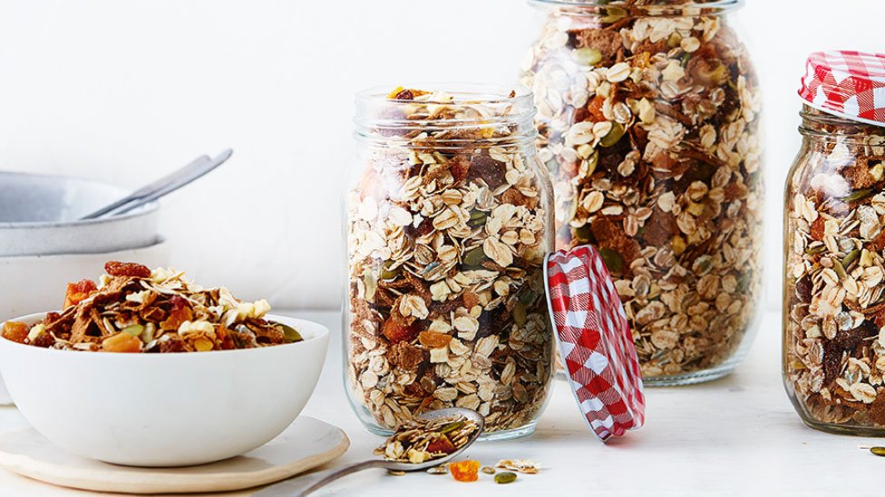 Granola in jars