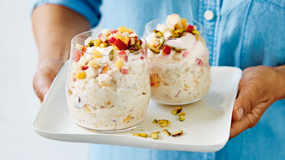 Two cups of overnight oats
