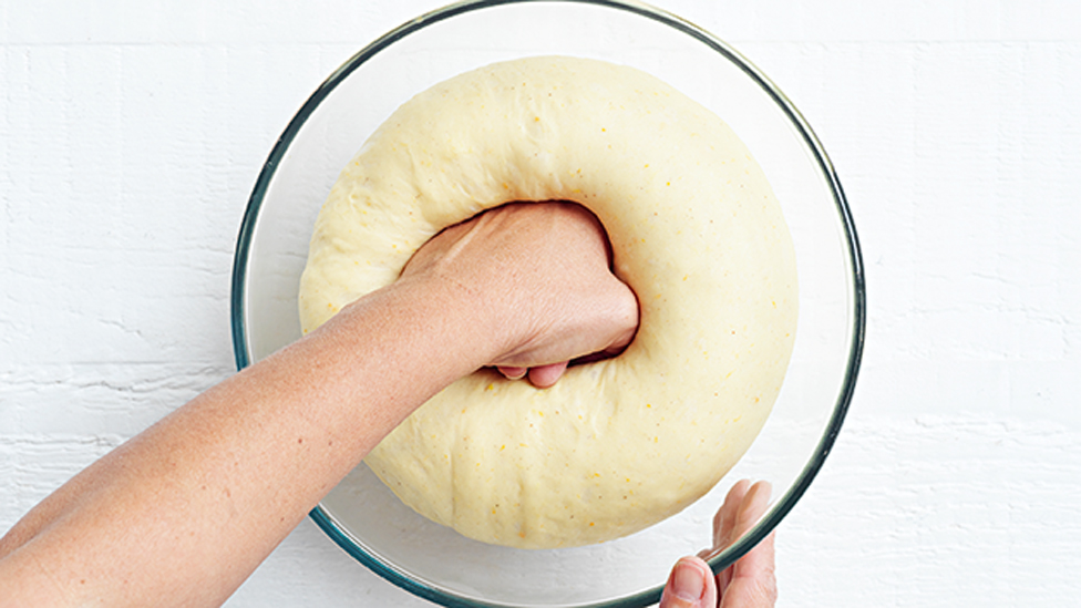 Kneading the dough