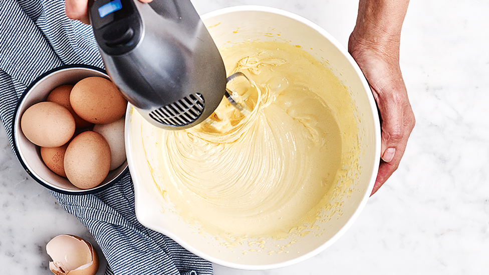 Whisking the egg yolks and sugar