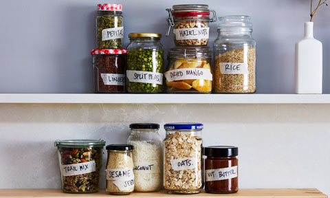 Jars at kitchen