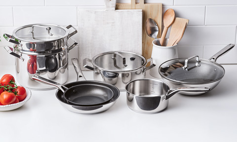 A collection of pots and pans