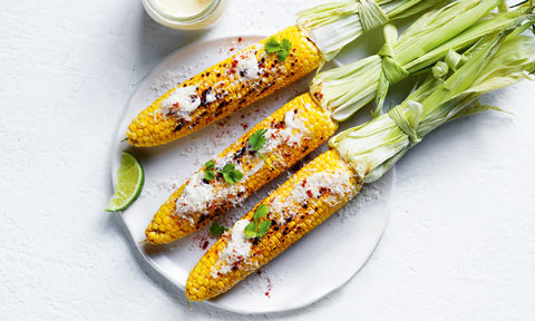 Mexican style street corn cobs