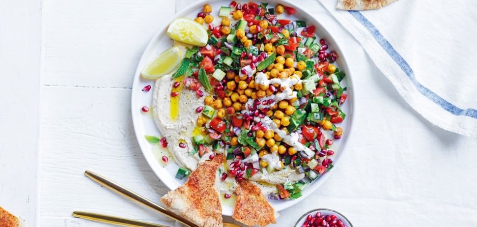 a spiced chickpea salad