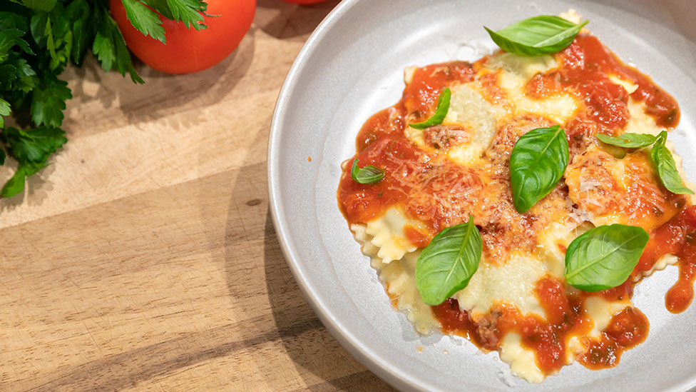 Coles brand spinach and ricotta agnolotti