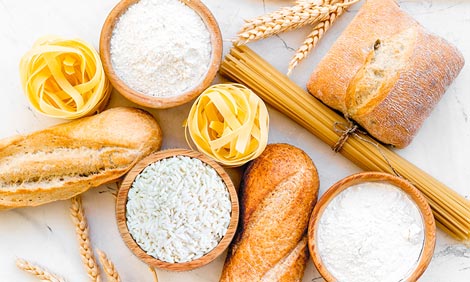 Refined grains such as white bread, pasta and white flour