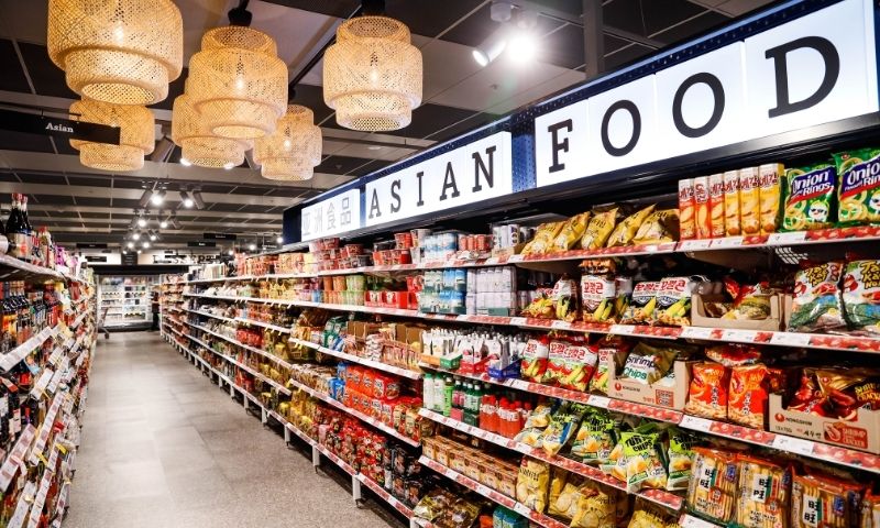 the Asian food asile at Coles Local Chatswood