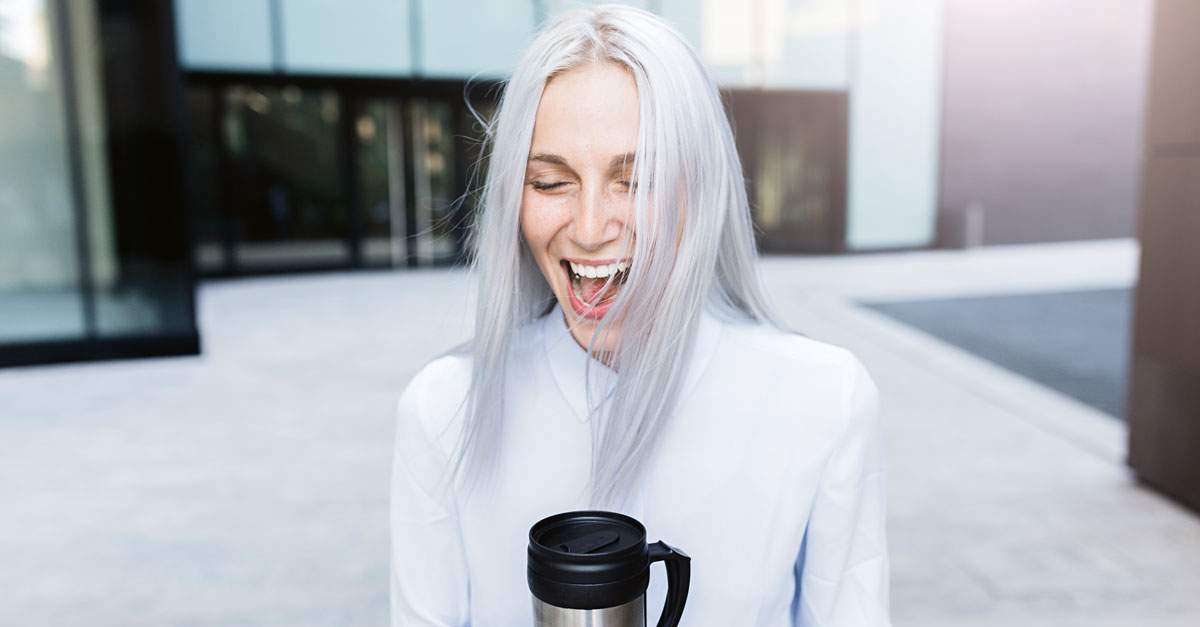 Women laughing