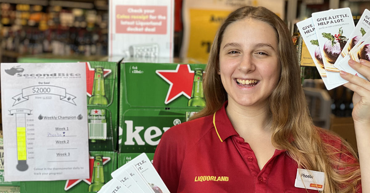 Coles Liqourland staff member instore