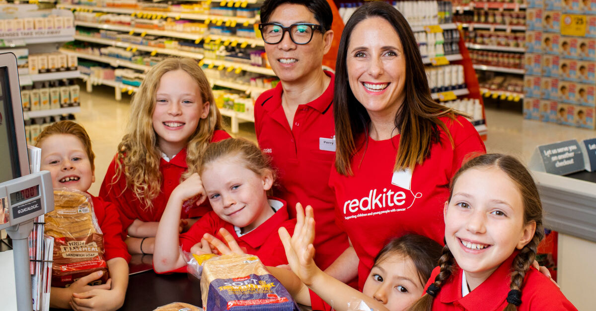 Happy faces at Coles