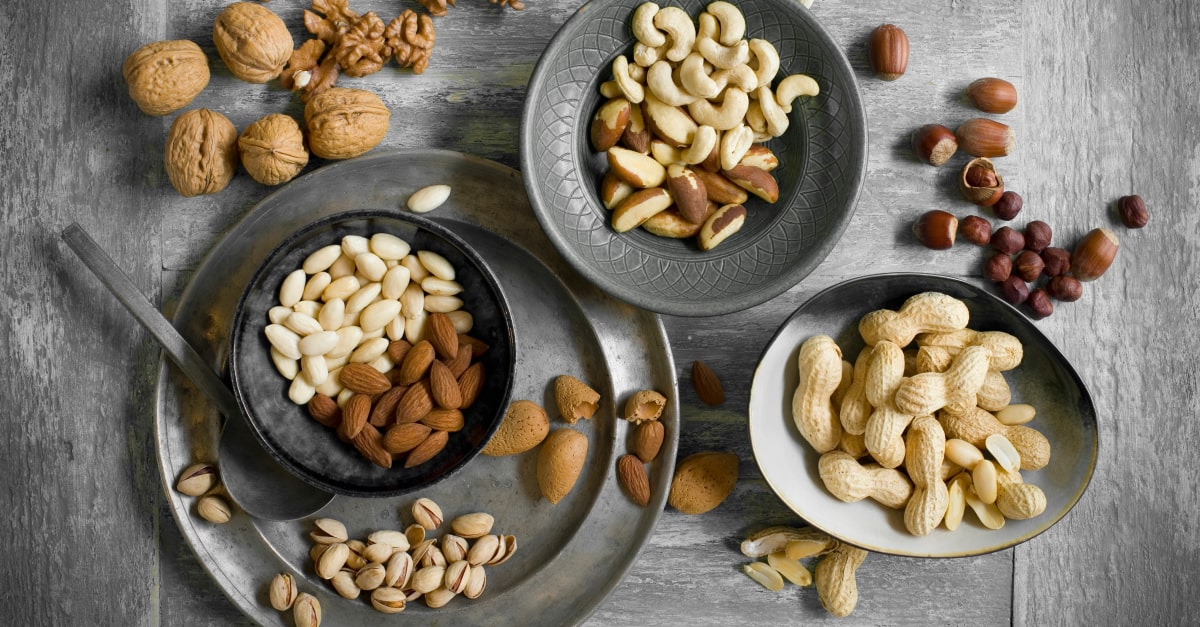 Nuts mixture dishes