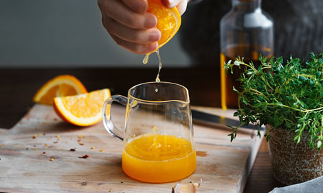 Freshly squeezed orange juice